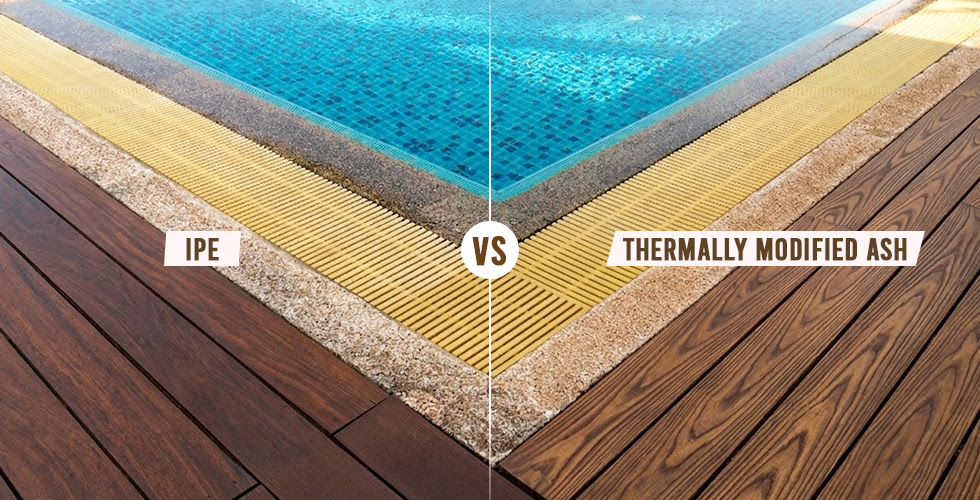 Ipe vs Thermally Modified Ash for Pool Decks