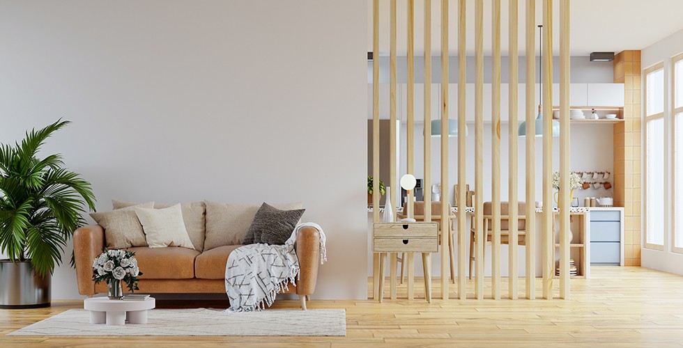 Slat Dividers That Keep Open Spaces Connected